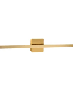 Billede og spejl LED-lys MARIZ Metal Guld
