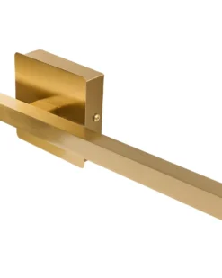Billede og spejl LED-lys MARIZ Metal Guld