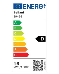 Billede og spejl LED-lys OTHAIN Metal Sort
