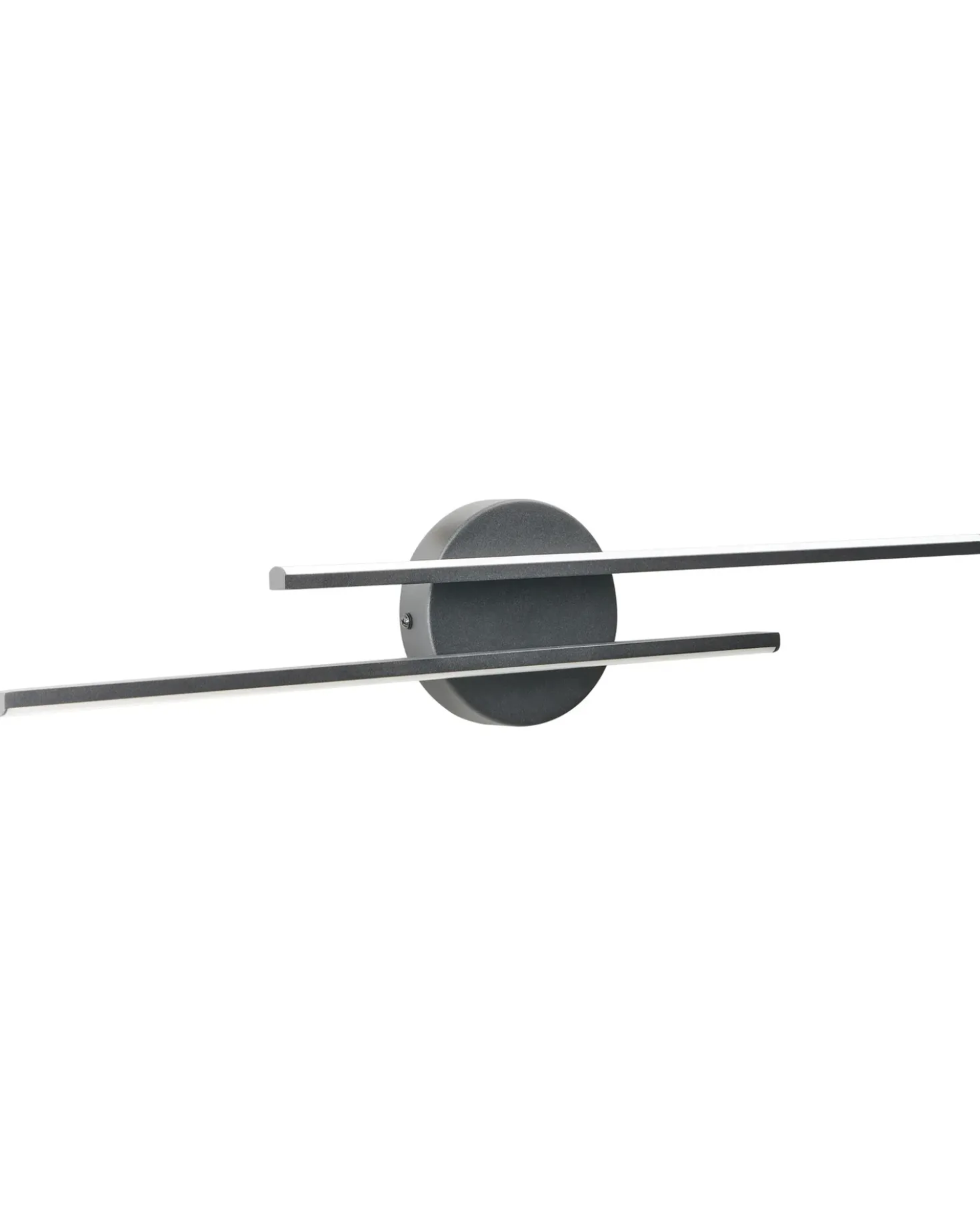 Billede og spejl LED-lys TOUQUES Metal Sort