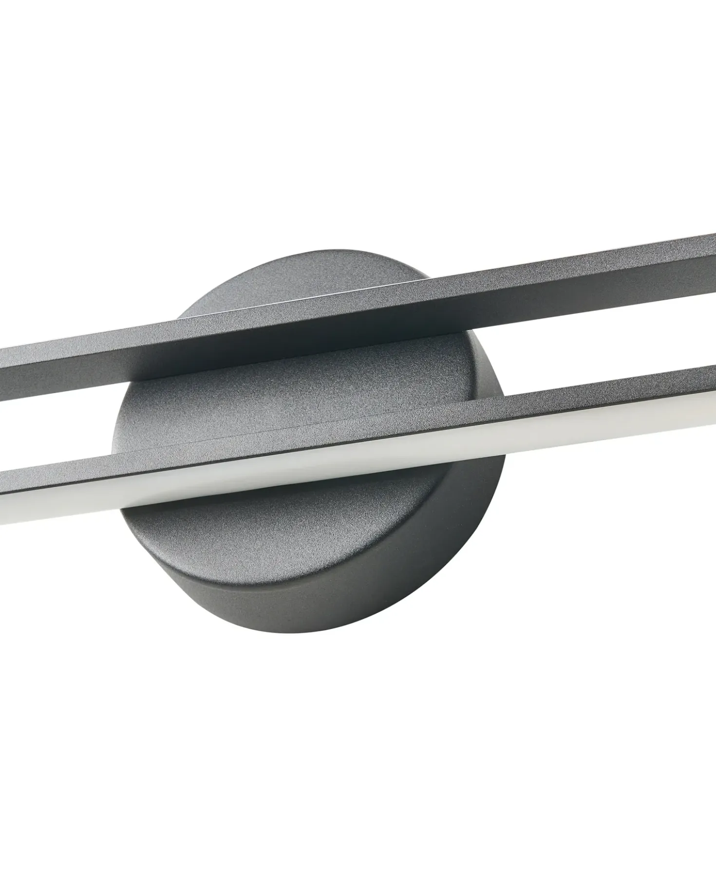 Billede og spejl LED-lys TOUQUES Metal Sort