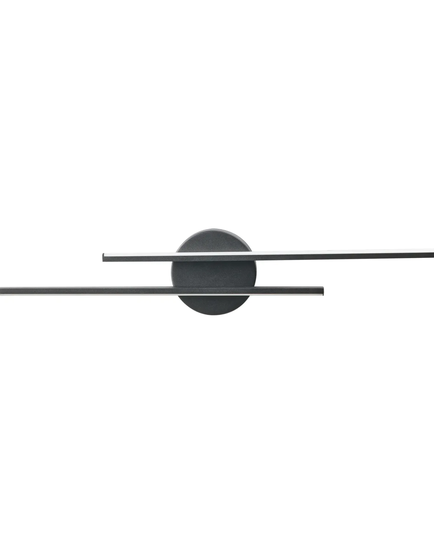 Billede og spejl LED-lys TOUQUES Metal Sort