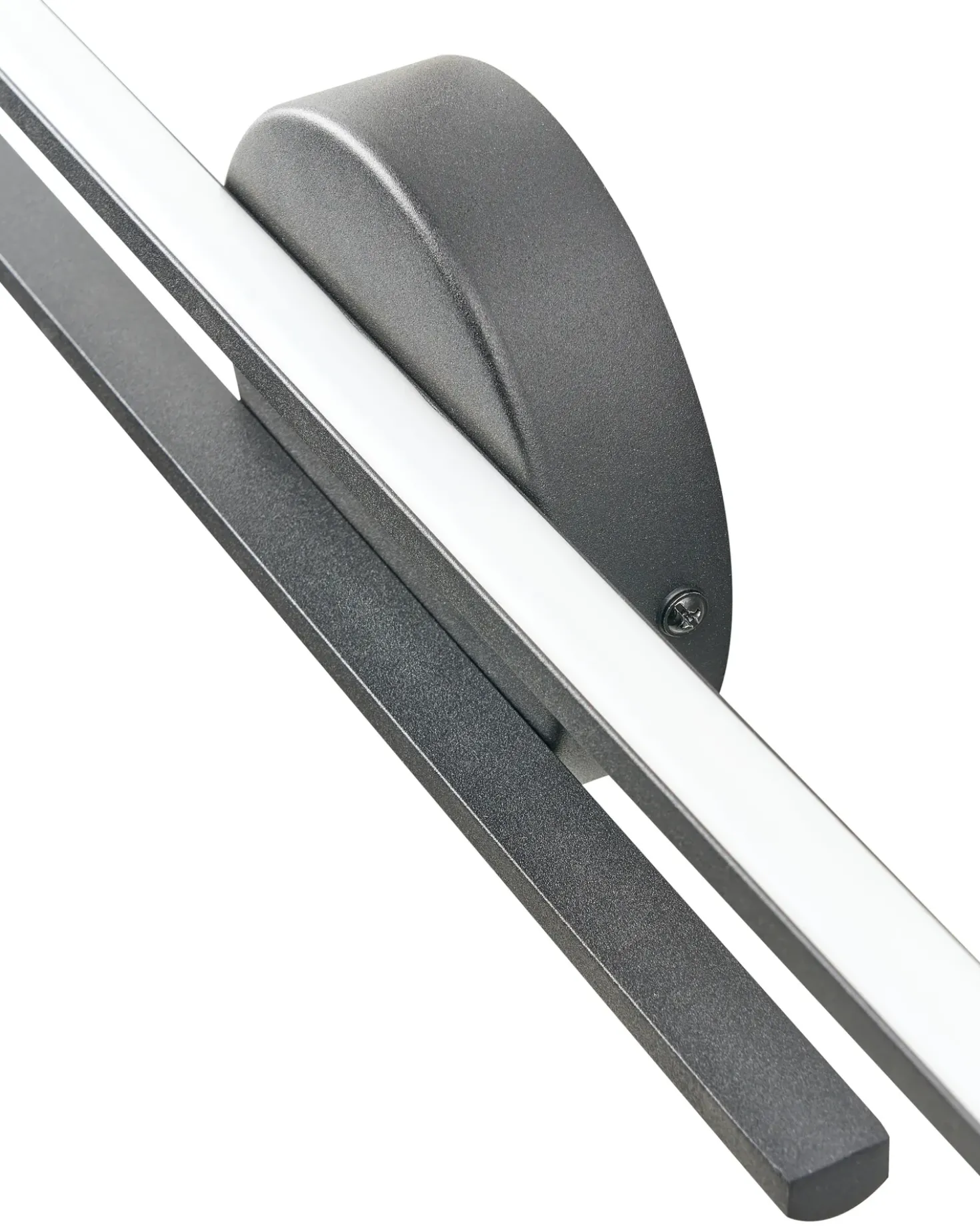 Billede og spejl LED-lys TOUQUES Metal Sort