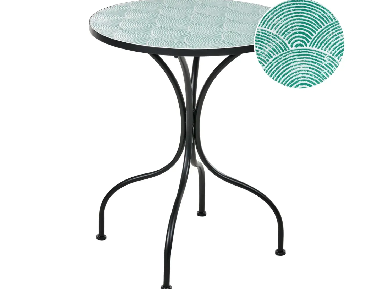 Bistro bord ANAPO 60 cm 60 cm Metal Sort