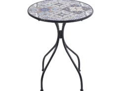 Bistro bord CIVITA 60 cm 60 cm Metal Sort