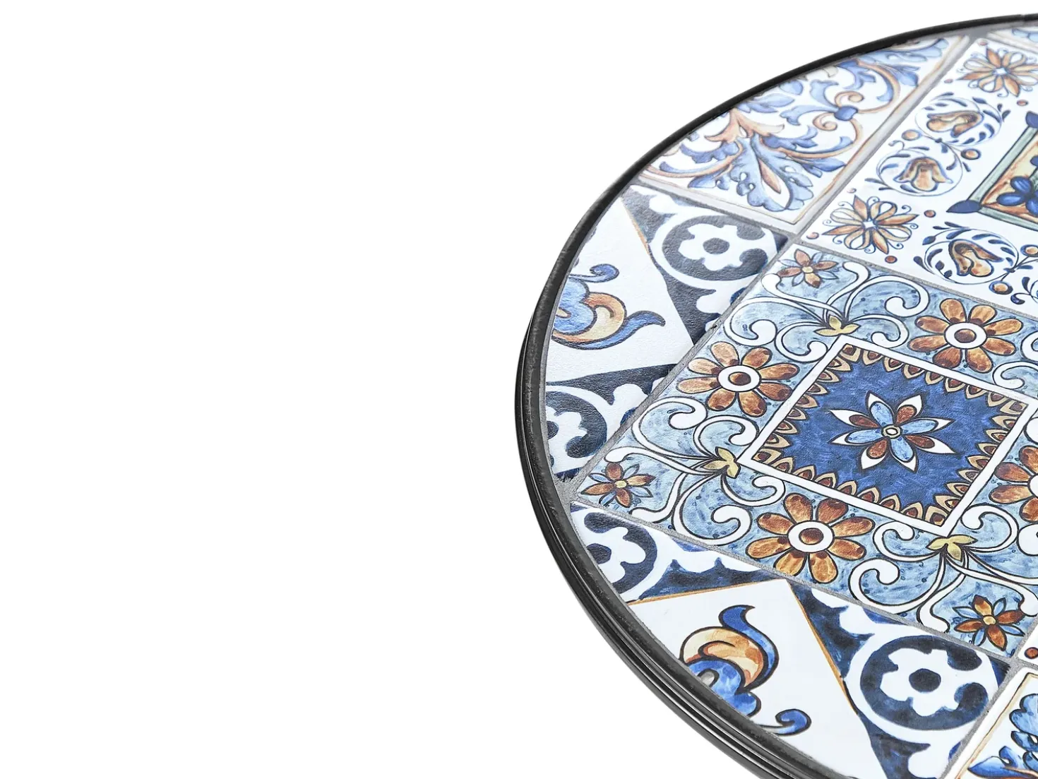 Bistro bord CIVITA 60 cm 60 cm Metal Sort