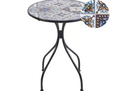 Bistro bord CIVITA 60 cm 60 cm Metal Sort