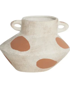 Blomstervase ALOSIDAE Stentøj 19 cm Lys Beige