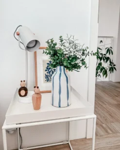 Blomstervase ASSUS Stentøj 22 cm Hvid