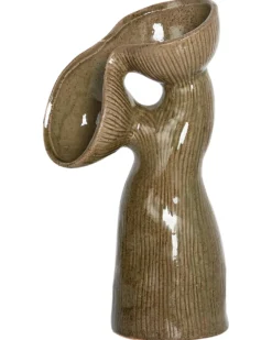 Blomstervase CALAMUS Stentøj 28 cm Grøn