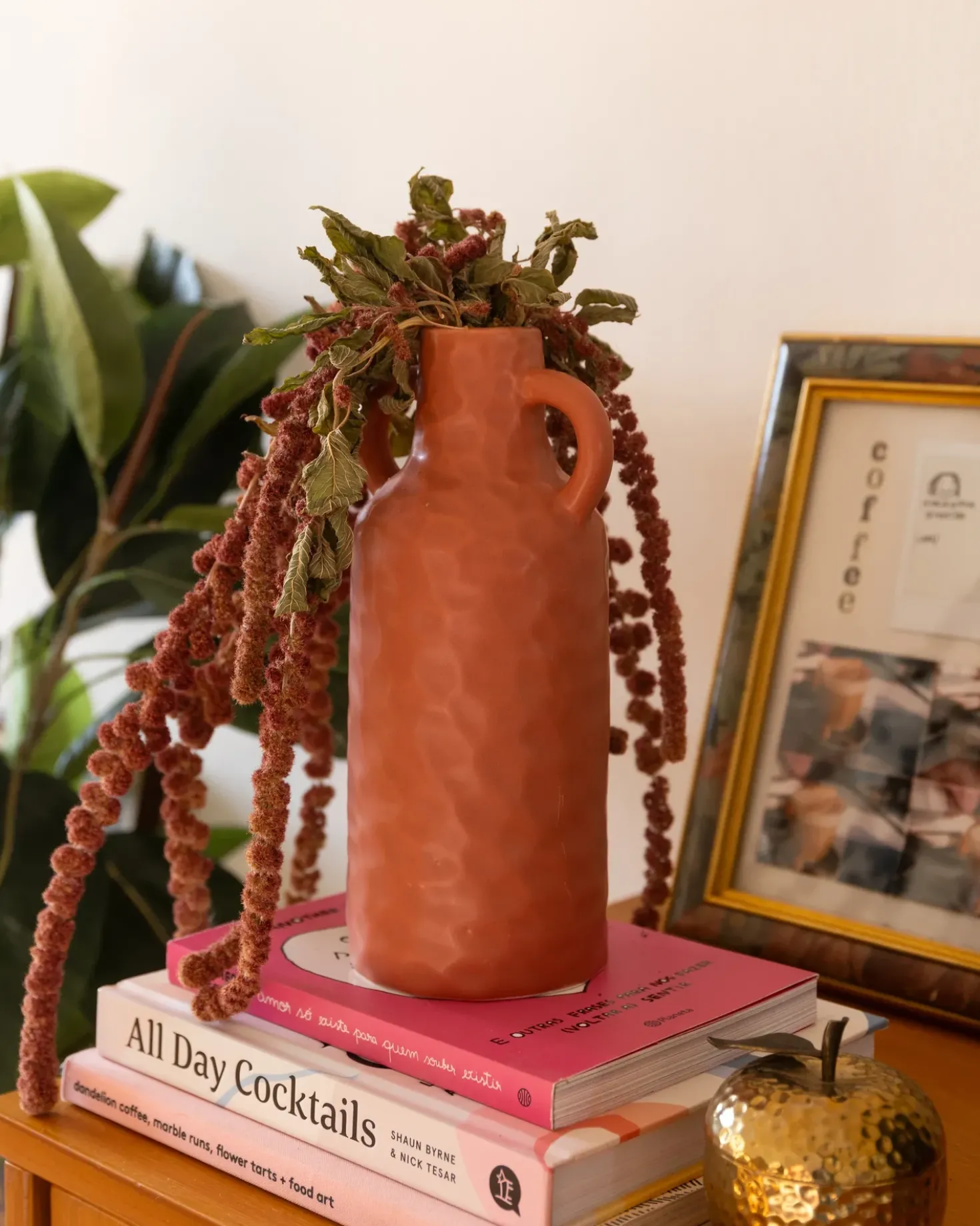 Blomstervase DRAMA Keramik 24 cm Pastellrosa