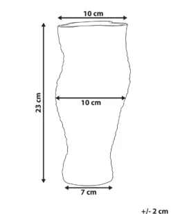 Blomstervase ELATOS Glas 23 cm Transparent