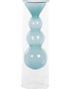 Blomstervase KALOCHI Glas 27 cm Turkis