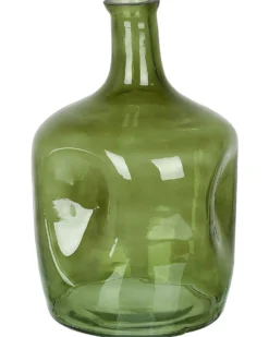 Blomstervase KERALA Glas 30 cm Olivengrøn