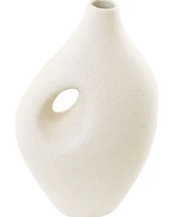 Blomstervase KOMOTINI Keramik 32 cm Cremehvid