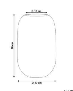 Blomstervase KYRAKALI Glas 28 cm Transparent