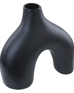 Blomstervase LAMIA Keramik 30 cm Sort