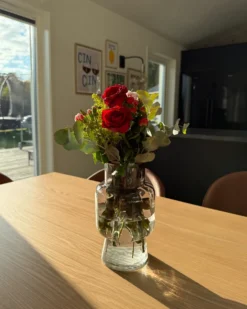 Blomstervase MEGALO Glas 26 cm Grå