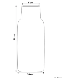 Blomstervase MERBAKA Glas 26 cm Smaragdgrøn