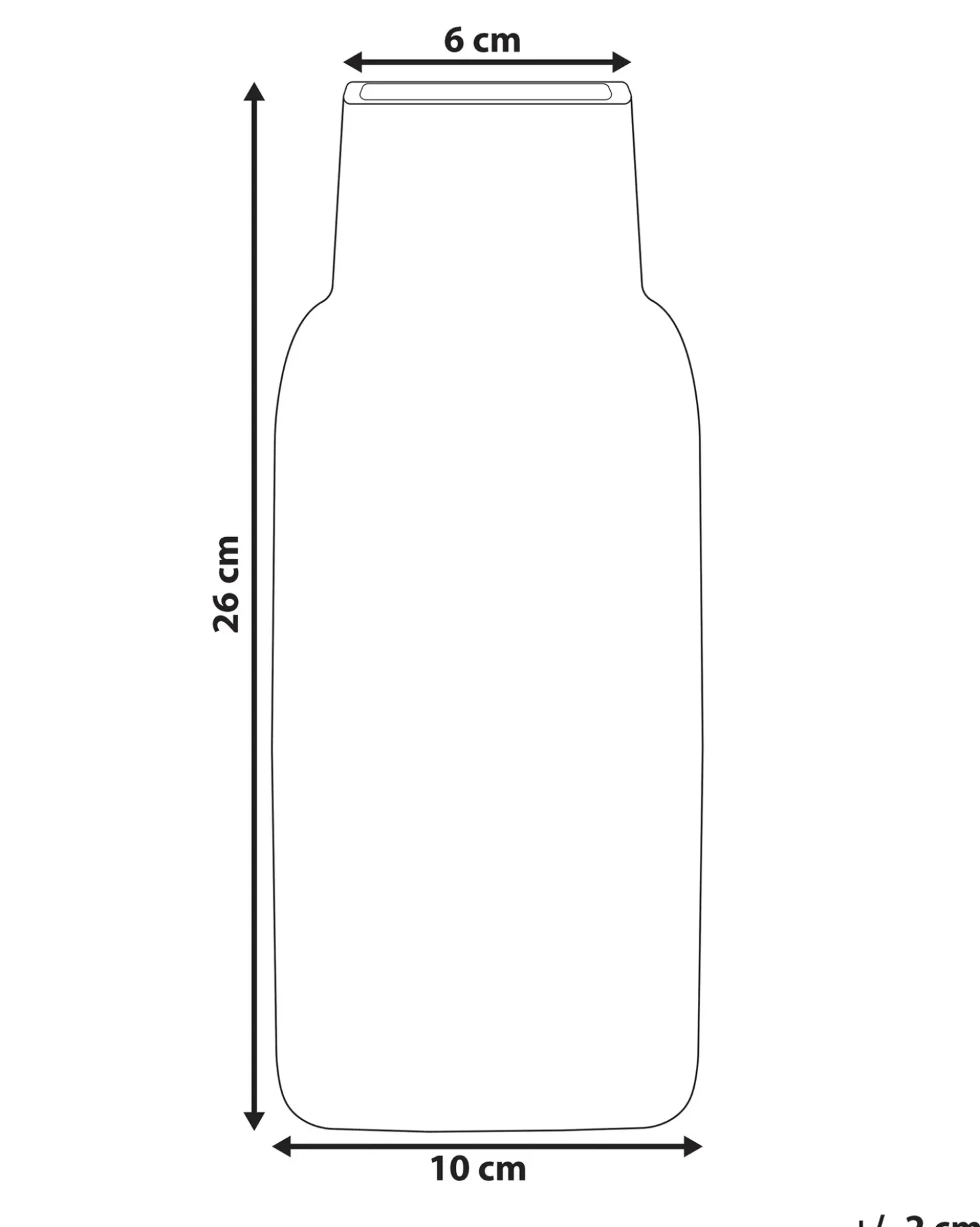 Blomstervase MERBAKA Glas 26 cm Smaragdgrøn