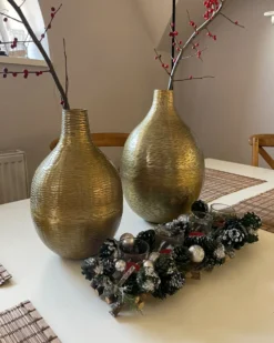 Blomstervase MOHENJO Metal 32/35 cm Guld