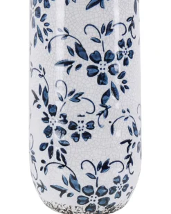Blomstervase MULAI Stentøj 30 cm Hvid