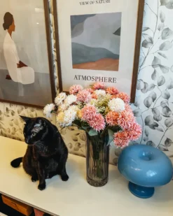 Blomstervase PERDIKI Glas 30 cm Grå