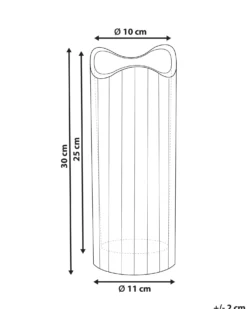 Blomstervase PERDIKI Glas 30 cm Lyserød