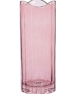 Blomstervase PERDIKI Glas 30 cm Lyserød