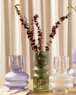Blomstervase RODIA Glas 24 cm Lilla