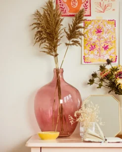 Blomstervase ROTI Glas 39 cm Lyserød