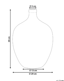 Blomstervase ROTI Glas 39 cm Lyserød