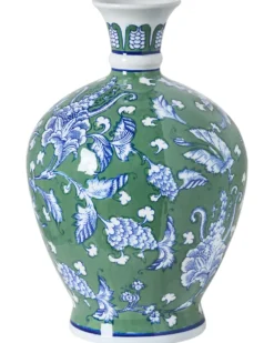 Blomstervase VALLADOLID Porcelæn 36 cm Grøn