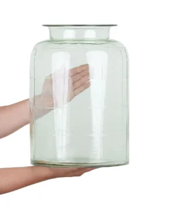 Blomstervase VINDALOO Glas 35 cm Lysegrøn
