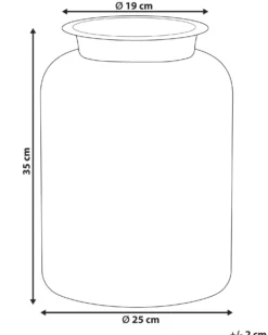 Blomstervase VINDALOO Glas 35 cm Lysegrøn