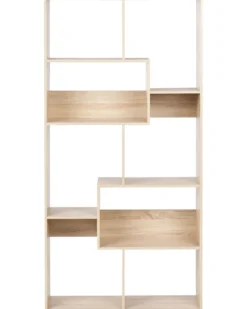 Bogreol med 6 hylder CHATEH 180 cm Lysebrun
