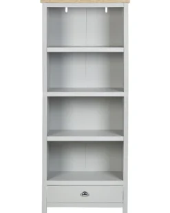 Bogreol med 4 hylder CLIO 180 cm Lysegrå