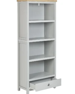 Bogreol med 4 hylder CLIO 180 cm Lysegrå