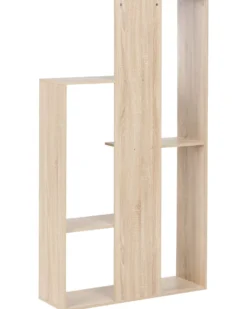 Bogreol med 3 hylder KAHNTAH 163 cm Lysebrun