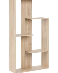 Bogreol med 3 hylder KAHNTAH 163 cm Lysebrun