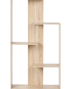 Bogreol med 3 hylder KAHNTAH 163 cm Lysebrun