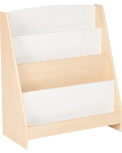 Bogreol med 4 hylder LILOET 70 cm Lysebrun