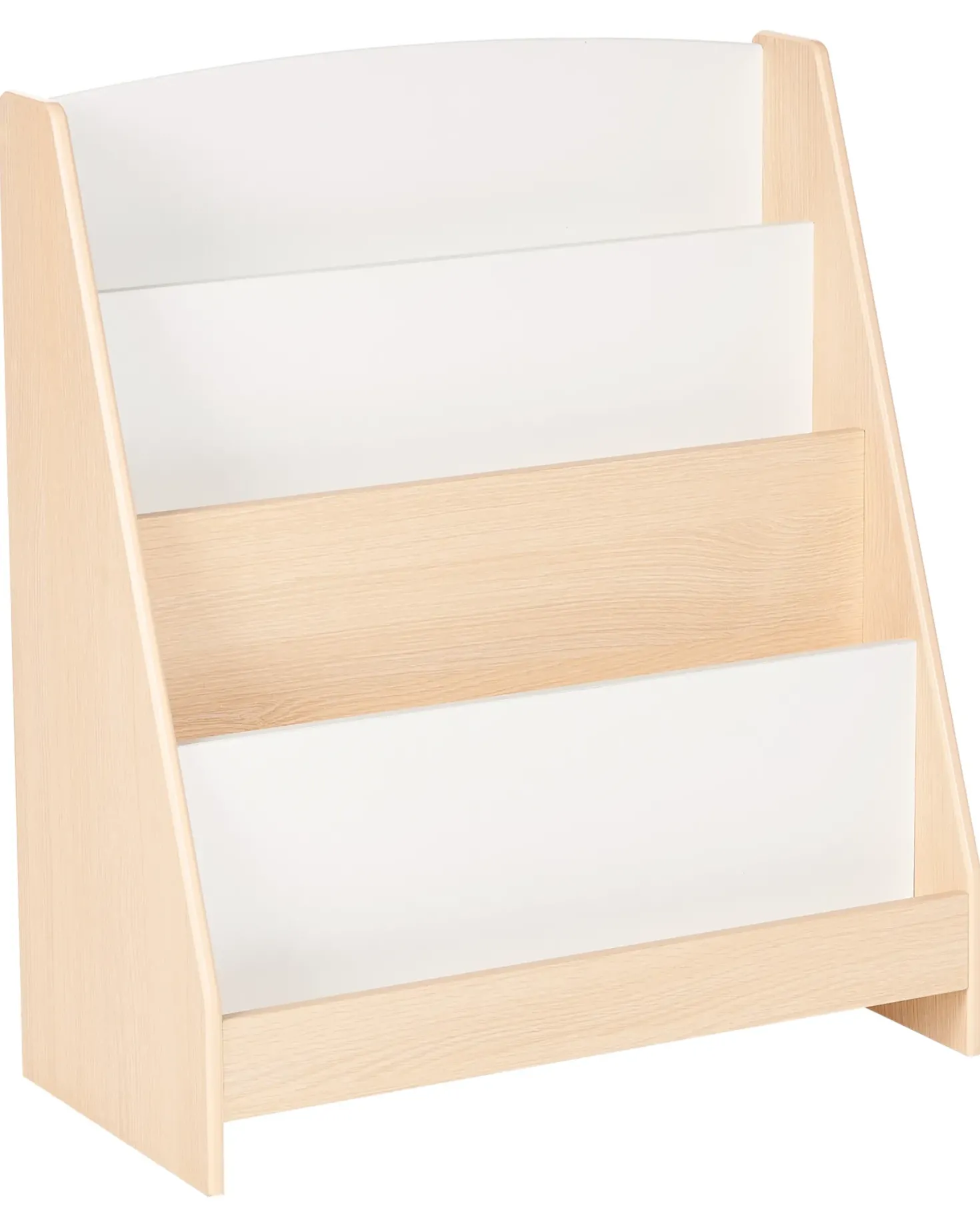 Bogreol med 4 hylder LILOET 70 cm Lysebrun