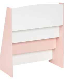 Bogreol med 4 hylder LILOET 70 cm Pastellrosa