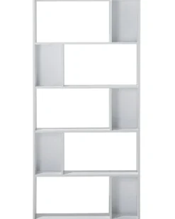 Bogreol med 5 hylder ORILLA 174 cm Hvid