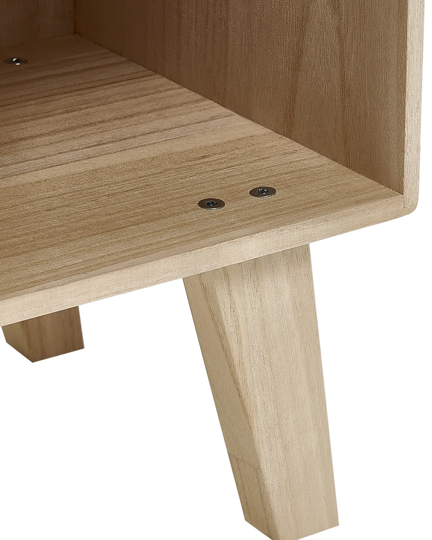 Bogreol med 4 hylder RUPERT 79 cm Lysebrun