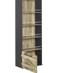 Bogreol med 4 hylder SALTER 163 cm Brun/sort