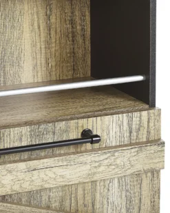 Bogreol med 4 hylder SALTER 163 cm Brun/sort
