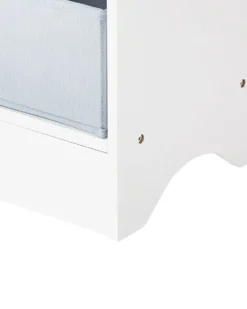 Bogreol med 3 hylder TUMBY 74 cm Hvid