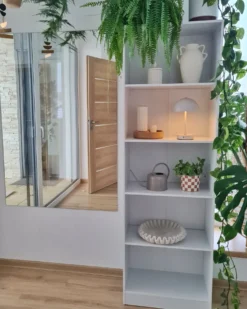 Bogreol med 5 hylder WINNIPEG 174 cm Hvid